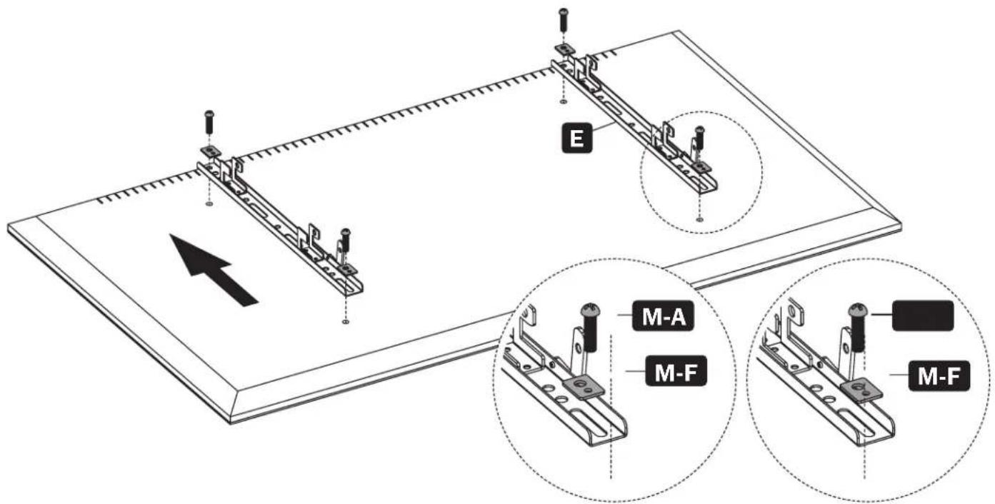 Tripp Lite DMCS3780HDS - Für Bildschirme mit flacher Rückseite - 1
