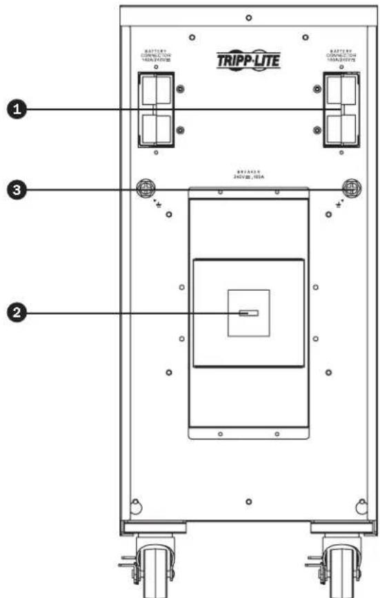 Tripp Lite BP240V135 - Rear Panel View - 1