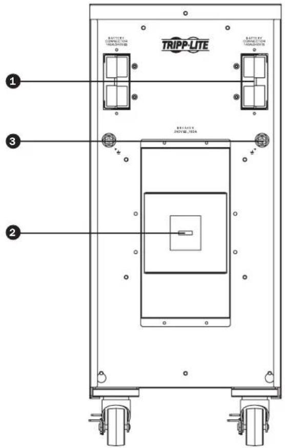 Tripp Lite BP240V135 - Vista del Panel Posterior - 1