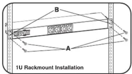 Tripp Lite PDU12IEC - 1U Rackmount Installation - 1