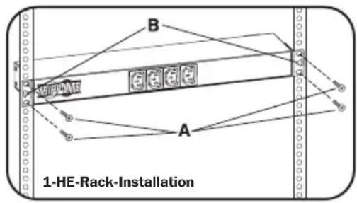 Tripp Lite PDU12IEC - 1-HE-Rack-Installation - 1