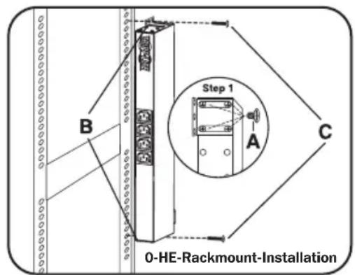 Tripp Lite PDU12IEC - 0-HE-Rack-Installation - 1