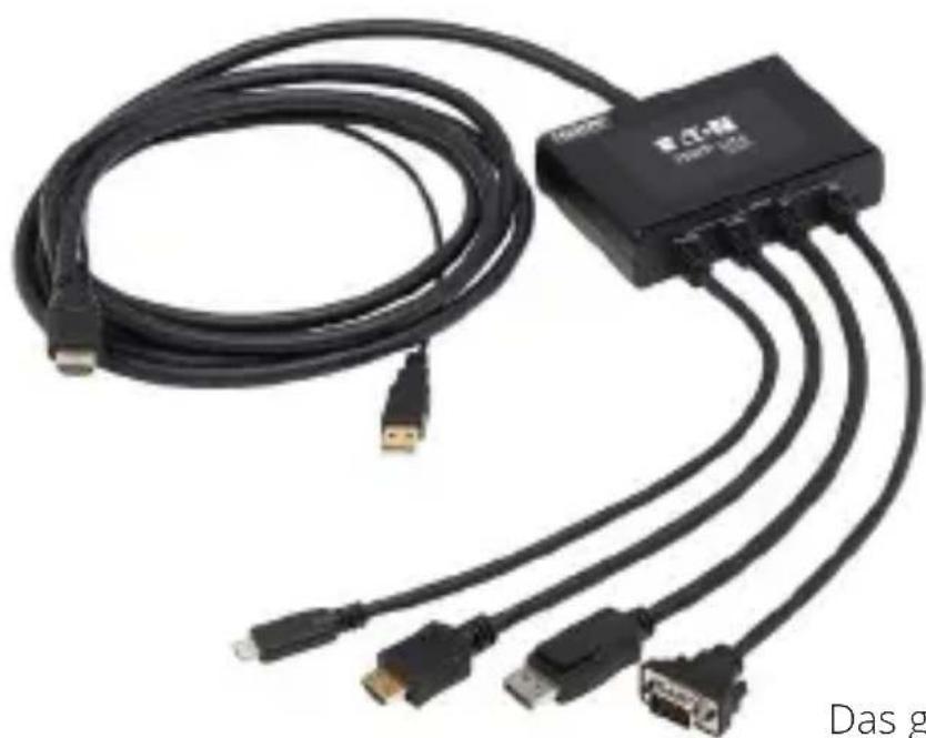 Tripp Lite B3214X1HDVC - 4K Präsentationsschalter mit 4 Anschlüssen - 1