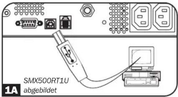 Tripp Lite SMX500RT1U - RS-232 -Kommunikation - 1