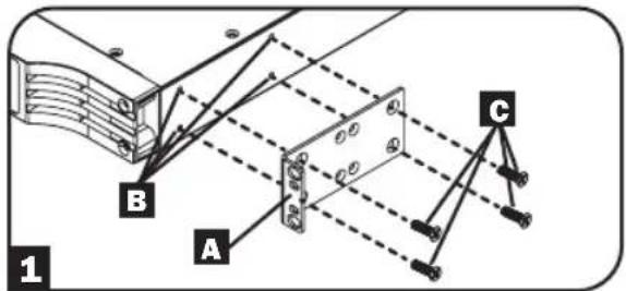 Tripp Lite SMX500RT1U - 4-Post Rack Mounting - 1