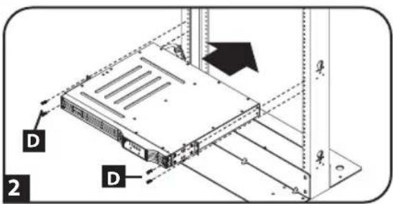 Tripp Lite SMX500RT1U - Монтаж в однорамную (телекоммуникационную) стойку - 2