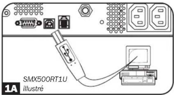 Tripp Lite SMX500RT1U - En série USB et rs-232 communications - 1