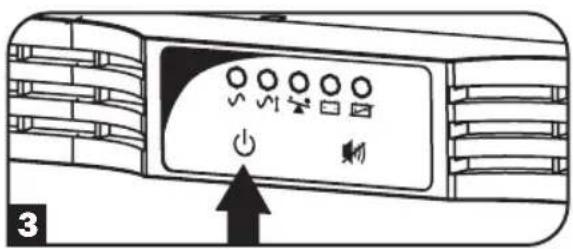 Tripp Lite SMX500RT1U - Turn the UPS ON. - 3