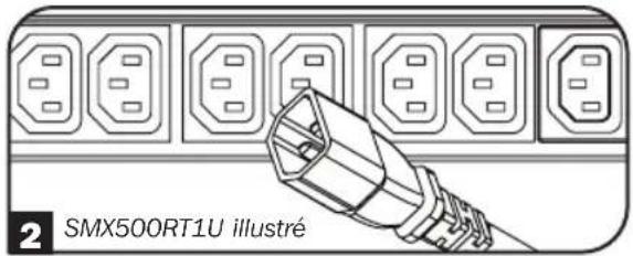 Tripp Lite SMX500RT1U - Mettre l'onduleur sous tension. - 1