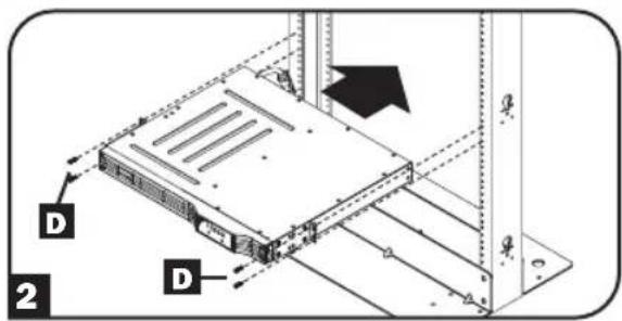 Tripp Lite SMX500RT1U - 2-Säulen (Telekom) Rackmontage - 2