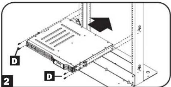 Tripp Lite SMX500RT1U - Instalación en Rack de 2 Postes (Telecomunicaciones) - 2