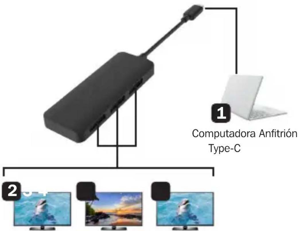 Tripp Lite U4443DPMST - Diagrama de Conexión - 1
