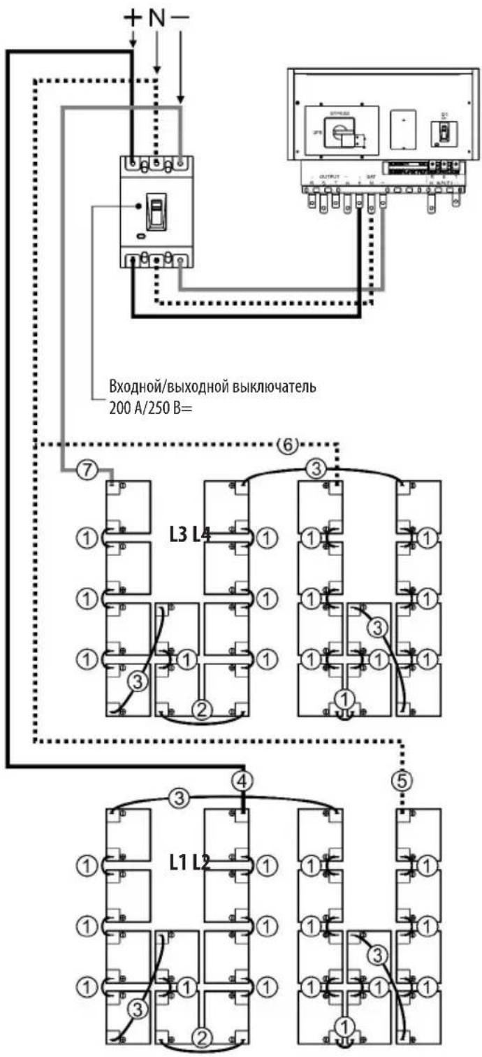 Tripp Lite BP480V100 - Внутренняя разводка батарейного шкафа - 1