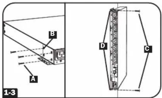 A B 1-3 D C