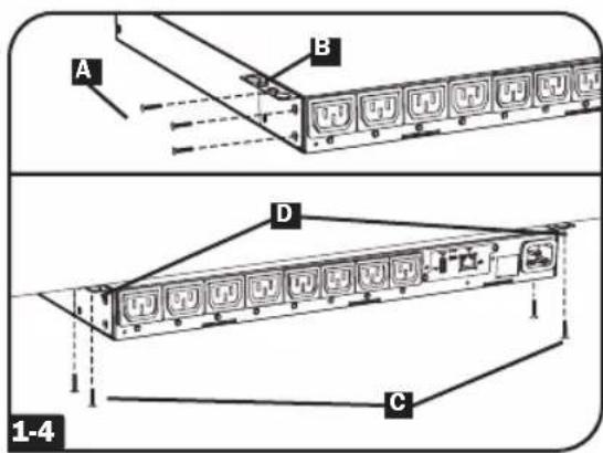 A B D C 1-4
