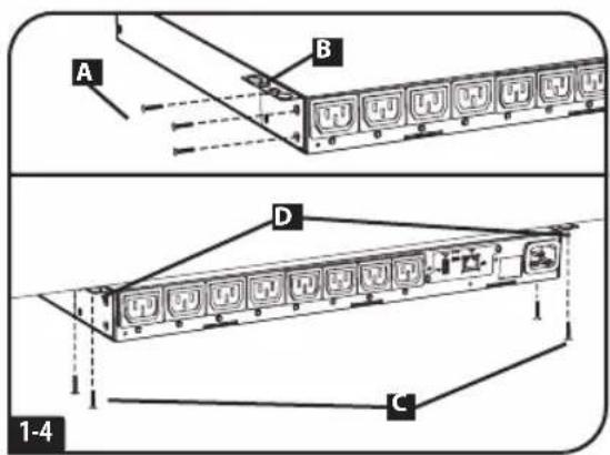 A B D C 1-4