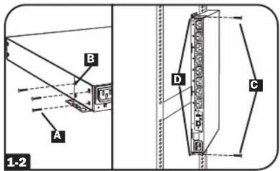 A B C D 1-2