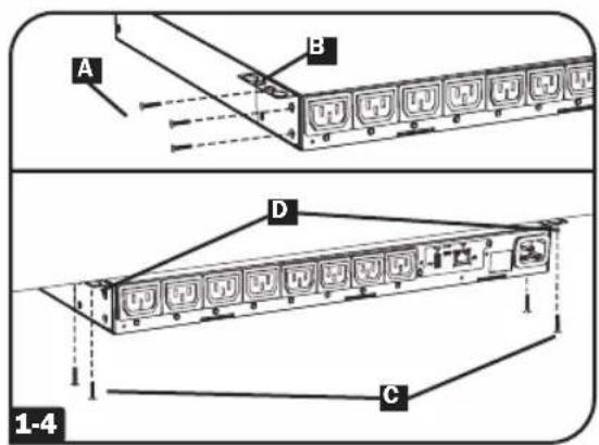 A B D C 1-4