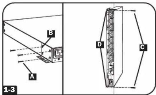A B 1-3 D C