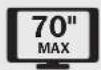Tripp Lite DMPDS3770TRIC - Portable Digital Signage Stand for 37" to 70" Screens - 4