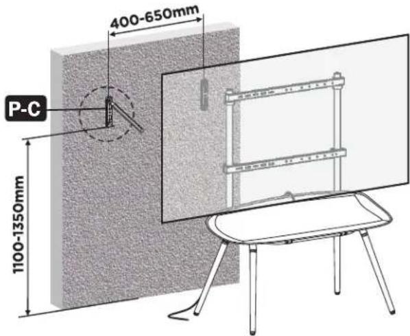 Tripp Lite DMPDS5570S - Attaching the Display to the Stand - 1