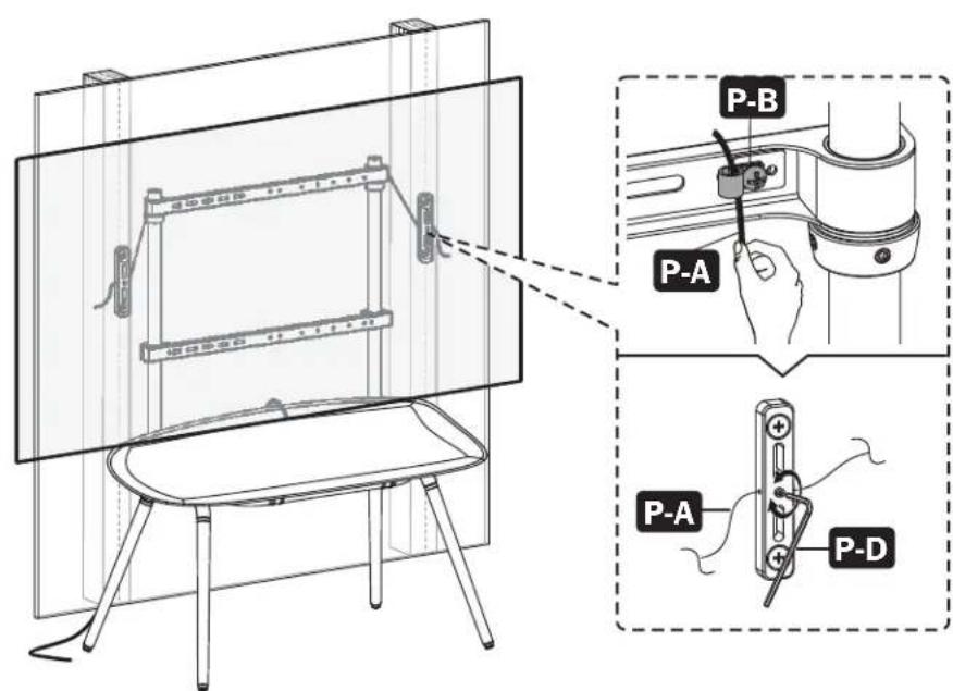 Tripp Lite DMPDS5570S - Attaching the Display to the Stand - 4