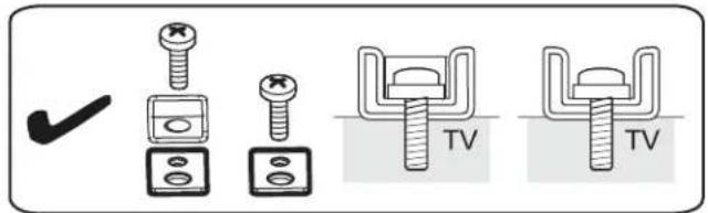 Tripp Lite DMPDS5570S - Colocacion de los Soportes en la Pantalla - 4