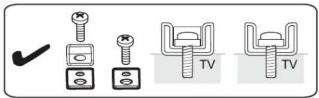 Tripp Lite DMPDS5570S - Colocacion de los Soportes en la Pantalla - 1