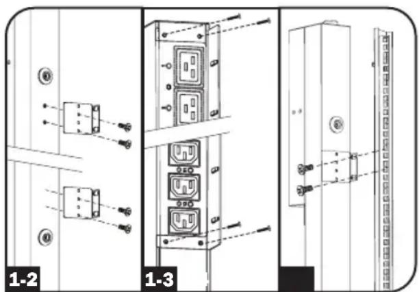 Tripp Lite PDUMV20HVNET2LX - Montage de l'unité de distribution d'alimentation (PDU) - 5