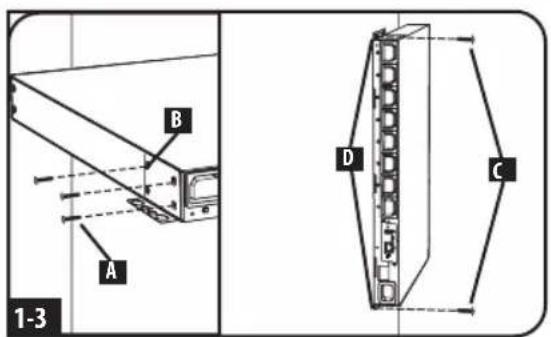 B A 1-3 D C