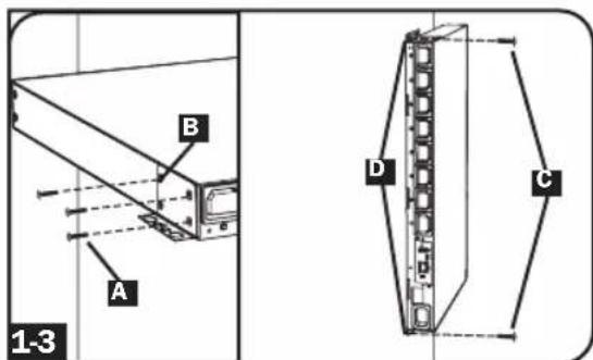 A B 1-3 D C