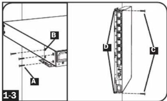A B 1-3 D C