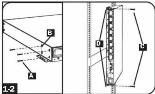 A B 1-2 D C