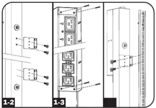 Tripp Lite PDUMV20HVNETLX - Mounting the PDU - 2