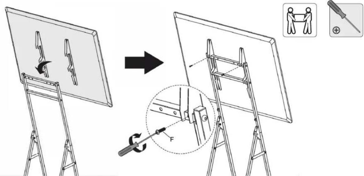 Tripp Lite DMPDS3255F - Attaching the Brackets to the Display - 8