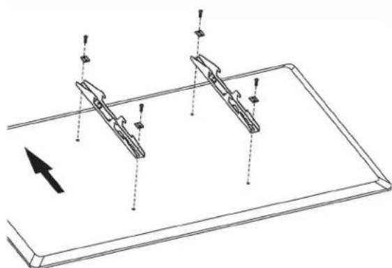 Tripp Lite DMPDS3255F - Colocacion de los Soportes en la Pantalla - 2