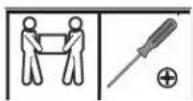 Tripp Lite DMPDS2342TRIC - Securing the Display to the Tripod - 1