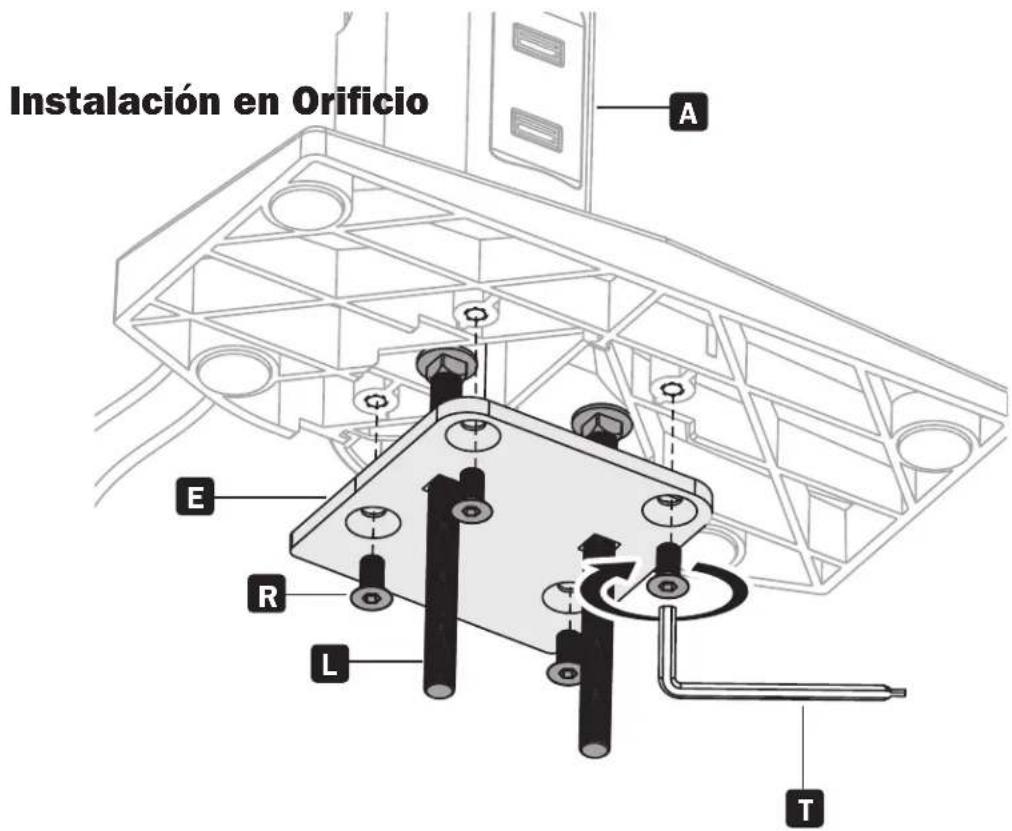 Instalación en Orificio A E R L T