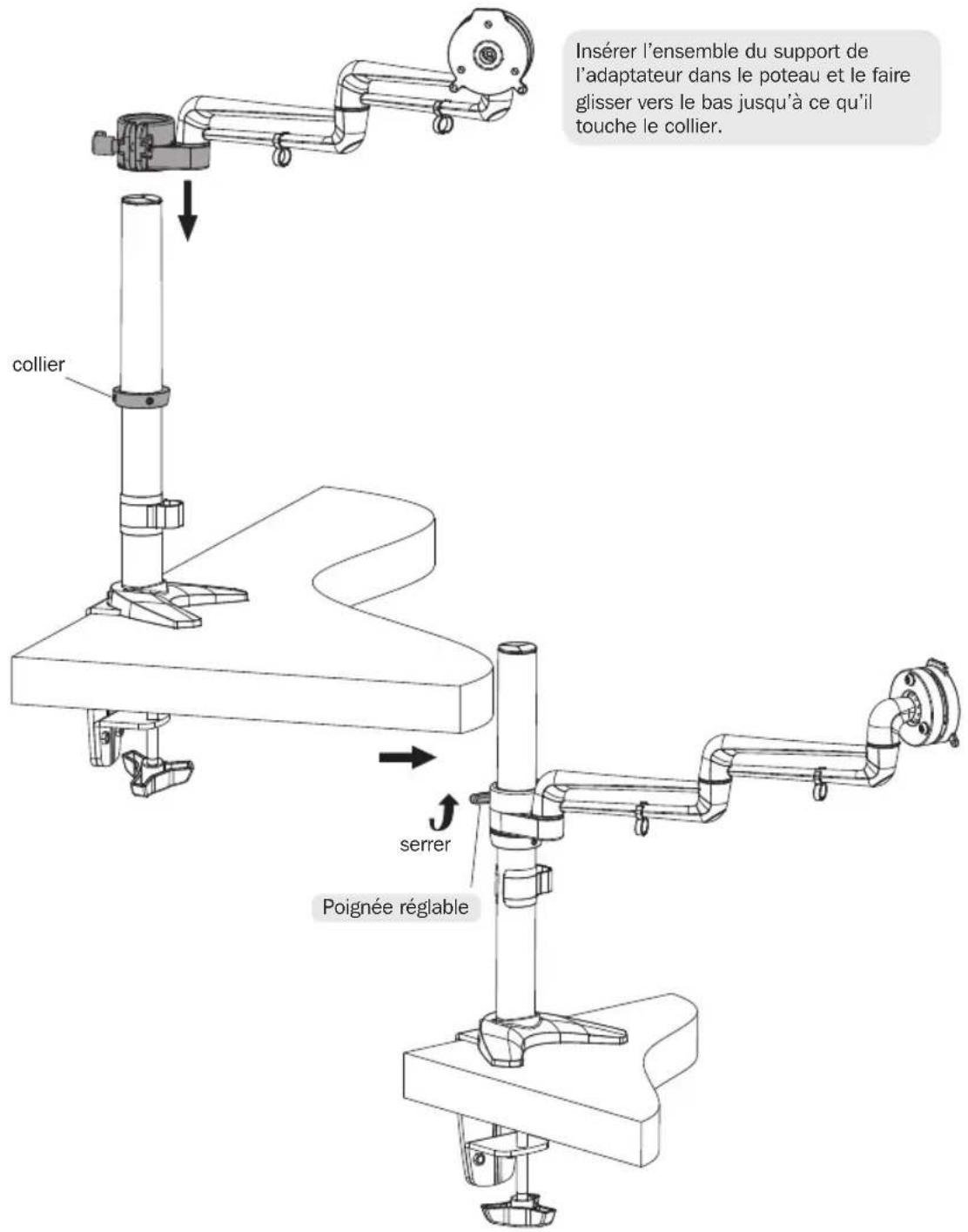 Tripp Lite DDR1327SFC - Installer l'ensemble du support d'adaptateur. - 1