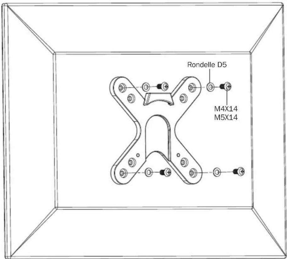 Tripp Lite DDR1327SFC - Installer la plaque VESA. - 4