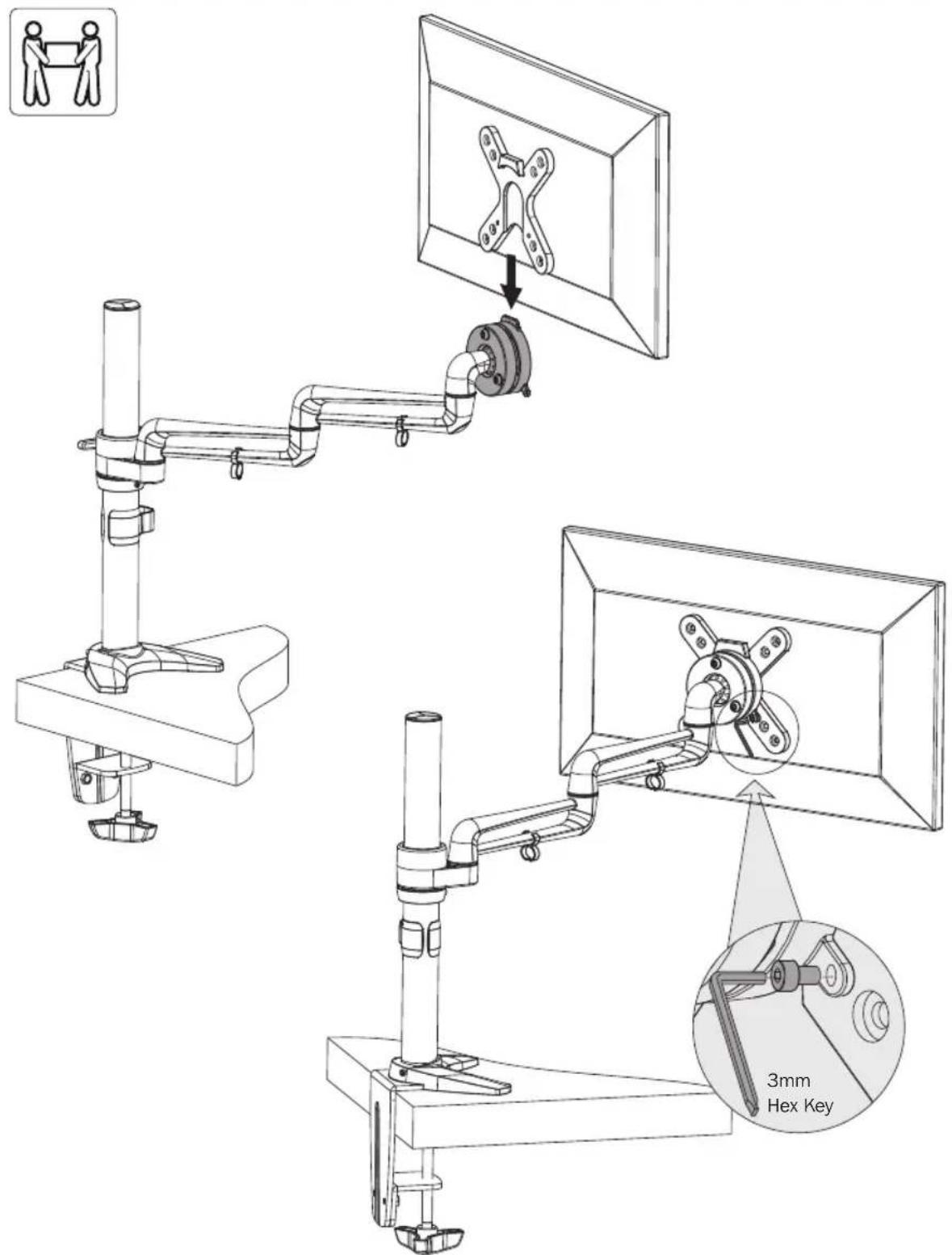 Tripp Lite DDR1327SFC - Install the Display - 1
