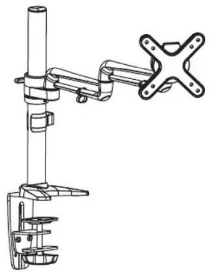 Tripp Lite DDR1327SFC - Bride pour bureau à bras flexible simple pour écran plat - 1