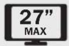 Tripp Lite DDR1327SFC - Single Flat Screen Flex Arm Desk Clamp - 4