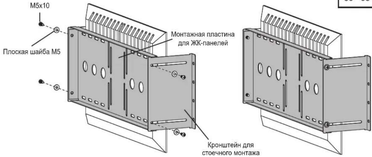 Tripp Lite SRLCDMOUNT - KpenIeHne KpoHtTeHOB dJa CTOeHOro MOHTaKa K PnactHe dJa MOHTaKa KK-naHenei - 3