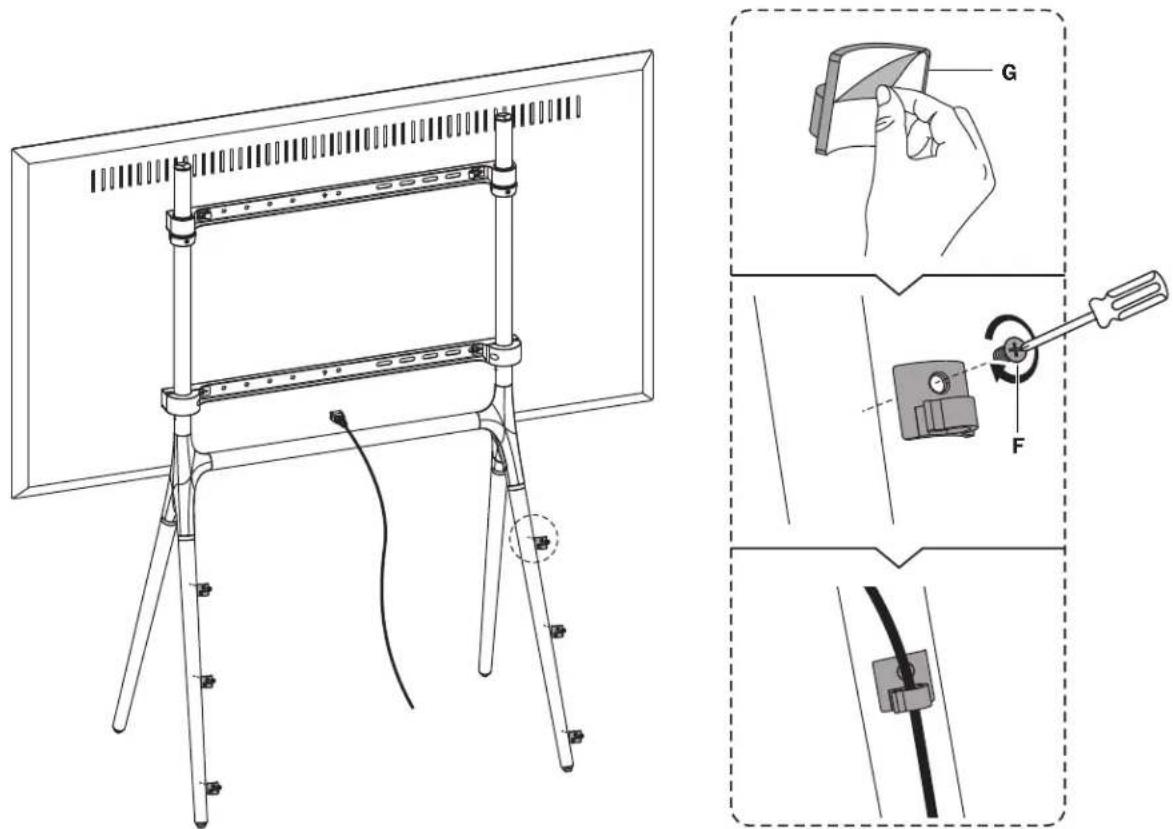 Tripp Lite DMPDS4970 - Colocacion de la Pantalla en el Pedestal - 3