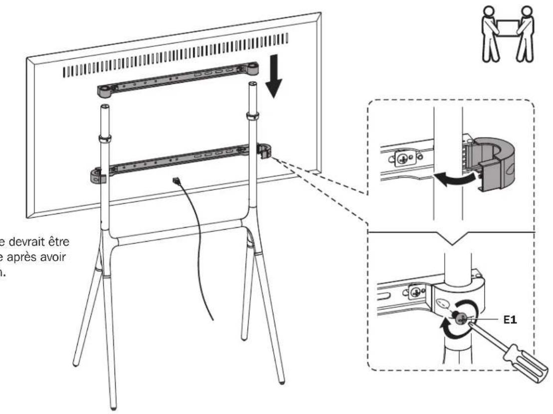 Tripp Lite DMPDS4970 - Fixer l'écran au support - 2