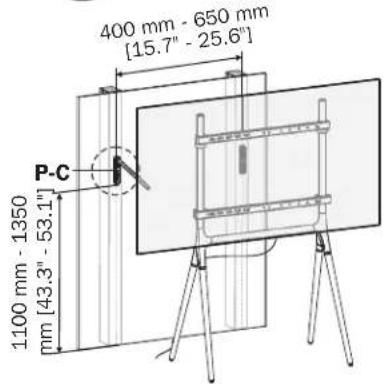 Tripp Lite DMPDS4970 - Colocacion de la Pantalla en el Pedestal - 2