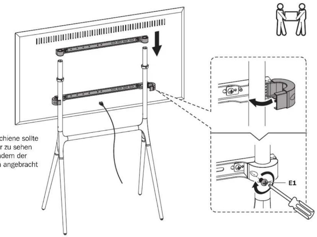Tripp Lite DMPDS4970 - Befestigen des Bildschirms am Ständer - 2