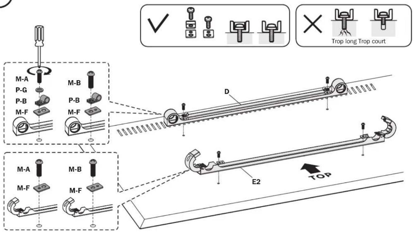 Tripp Lite DMPDS4970 - Fixation des supports à l'écran - 2