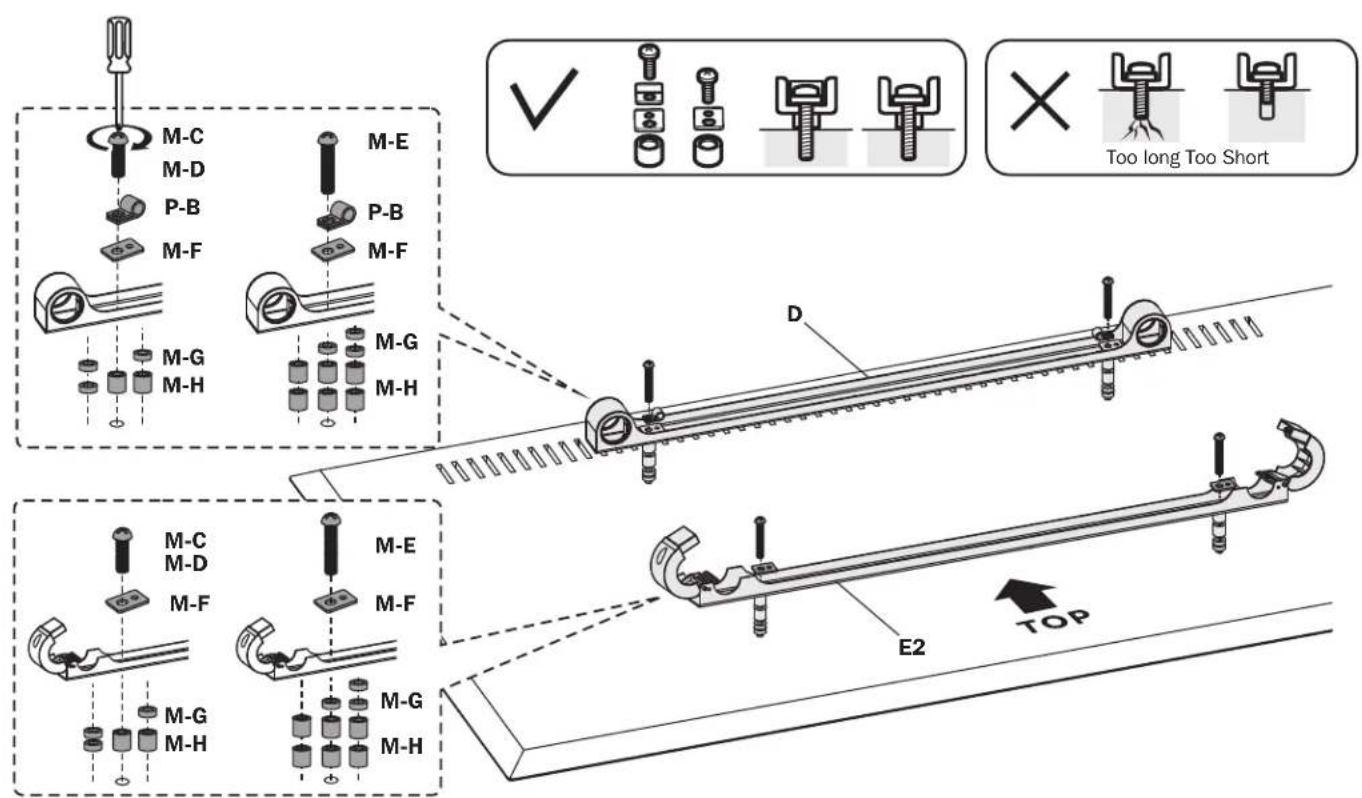 Tripp Lite DMPDS4970 - Attaching the Brackets to the Display - 3